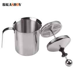 BALASHOV Edelstahl-Milchaufschäumer – Cremiger Kaffee und mehr